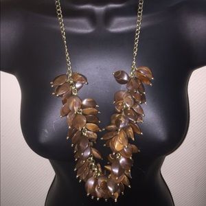 Vintage Arden B Chunky Gold & Brown Necklace